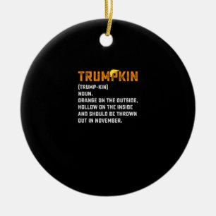 Trumpkin Funny Anti Pumpkin Keramik Ornament