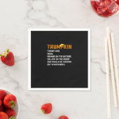 Trumpkin Funny Anti Pumpkin Serviette (Beispiel)