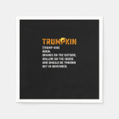 Trumpkin Funny Anti Pumpkin Serviette (Vorderseite)