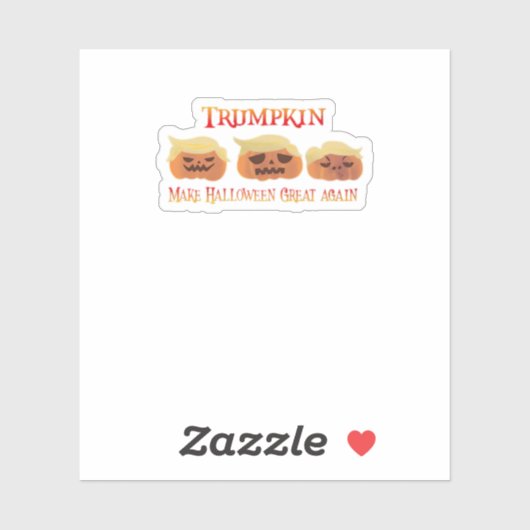 Trumpkin Funny Design Aufkleber (Blatt)