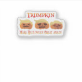 Trumpkin Funny Design Aufkleber (Vorderseite)