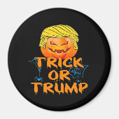 Trumpkin Funny Design zu Halloween Magnet (Vorne)