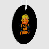 Trumpkin Funny Design zu Halloween Ornament (Vorderseite)