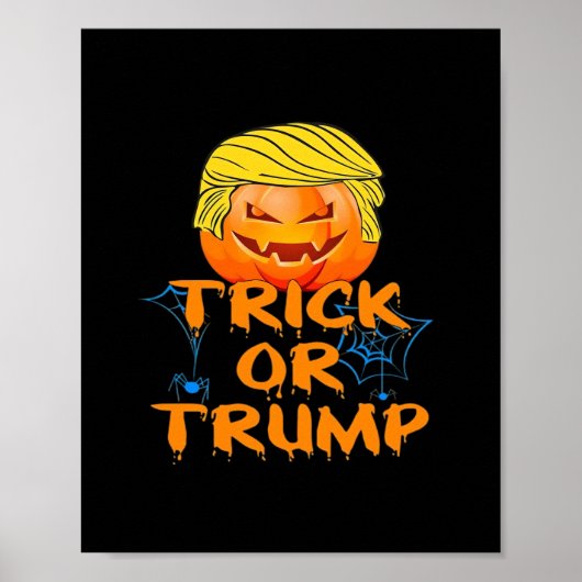 Trumpkin Funny Design zu Halloween Poster (Vorne)