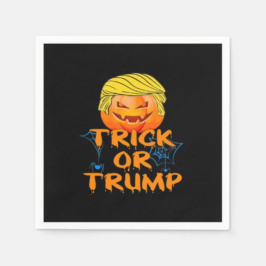 Trumpkin Funny Design zu Halloween Serviette (Vorderseite)