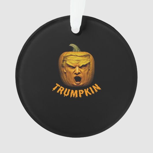 Trumpkin - Funny Donald Pumpkin Halloween Classic Ornament (Vorderseite)