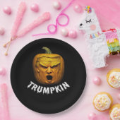 Trumpkin - Funny Donald Pumpkin Halloween Pappteller (Party)