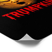 Trumpkin - Funny Donald Pumpkin Halloween Poster (Ecke)