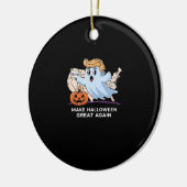 Trumpkin Funny Halloween Boo - Make Halloween Grea Keramik Ornament (Links)