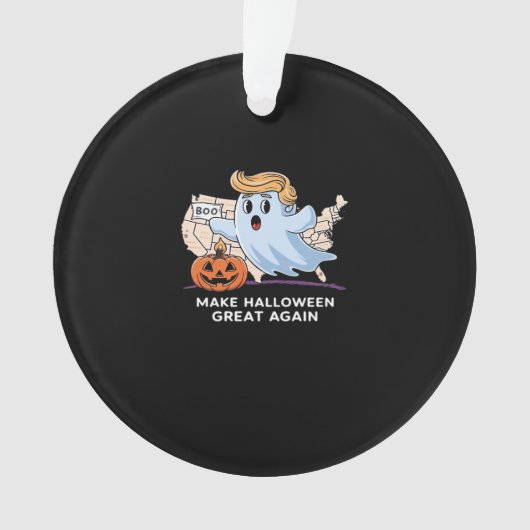 Trumpkin Funny Halloween Boo - Make Halloween Grea Ornament (Vorderseite)