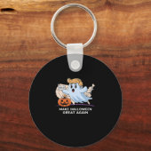 Trumpkin Funny Halloween Boo - Make Halloween Grea Schlüsselanhänger (Vorderseite)