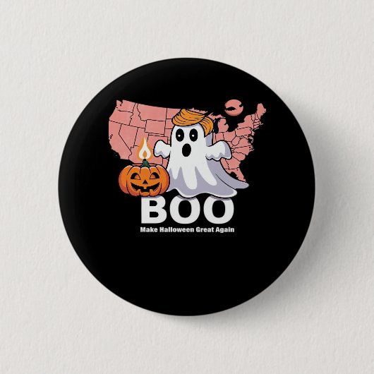 Trumpkin Funny Halloween Boo - Pumpkin Trumpkin Button (Vorderseite)