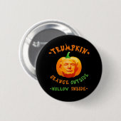 Trumpkin Funny Halloween Classic Button (Vorne & Hinten)