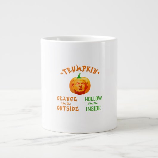 Trumpkin Funny Halloween Classic Jumbo-Tasse (Vorderseite)