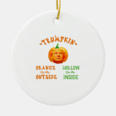 Trumpkin Funny Halloween Classic Keramik Ornament (Vorne)
