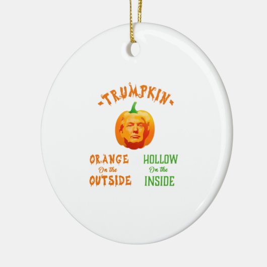 Trumpkin Funny Halloween Classic Keramik Ornament (Links)