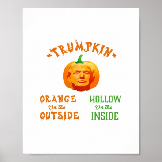 Trumpkin Funny Halloween Classic Poster (Vorne)