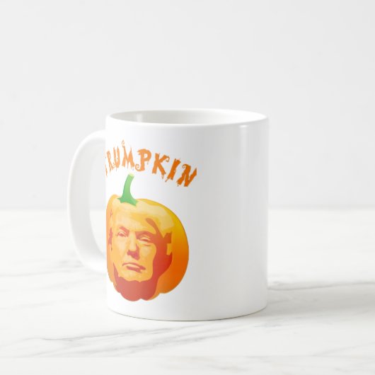 Trumpkin Funny Halloween Costume - Retro MAGA Styl Kaffeetasse (Vorderseite Links)