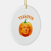 Trumpkin Funny Halloween Costume - Retro MAGA Styl Keramik Ornament (Rechts)