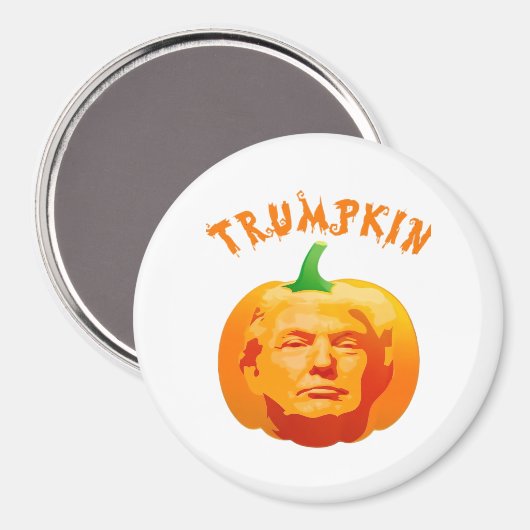 Trumpkin Funny Halloween Costume - Retro MAGA Styl Magnet (Vorderseite/Rückseite)