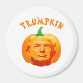 Trumpkin Funny Halloween Costume - Retro MAGA Styl Magnet (Vorne)
