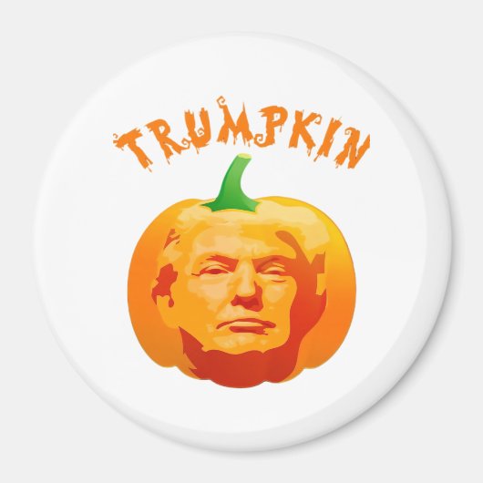 Trumpkin Funny Halloween Costume - Retro MAGA Styl Magnet (Vorne)