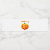 Trumpkin Funny Halloween Costume - Retro MAGA Styl Wasserflaschenetikett (Einzelnes Label)