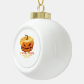 Trumpkin Funny Halloween Pumpkin - Klassisches Kos Keramik Kugel-Ornament (Rechts)