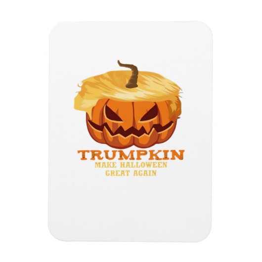 Trumpkin Funny Halloween Pumpkin - Klassisches Kos Magnet (Vertikal)