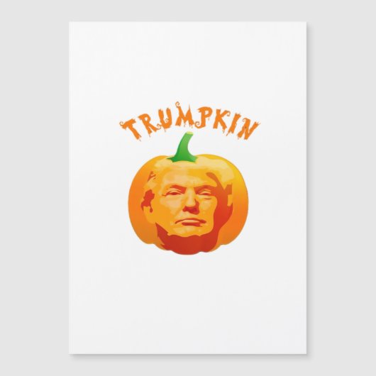 Trumpkin Funny Halloween - Spooky Parody Edition Magnetkarte (Vorderseite)