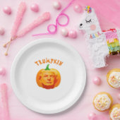 Trumpkin Funny Halloween - Spooky Parody Edition Pappteller (Party)