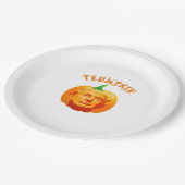 Trumpkin Funny Halloween - Spooky Parody Edition Pappteller (Schrägansicht)