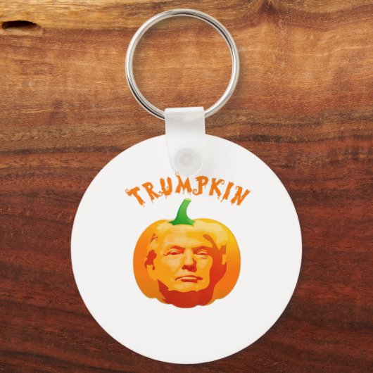 Trumpkin Funny Halloween - Spooky Parody Edition Schlüsselanhänger (Vorderseite)