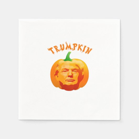 Trumpkin Funny Halloween - Spooky Parody Edition Serviette (Vorderseite)