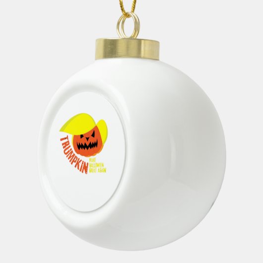 Trumpkin - Funny Mash Keramik Kugel-Ornament (Rechts)