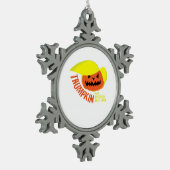 Trumpkin - Funny Mash Schneeflocken Zinn-Ornament (Links)