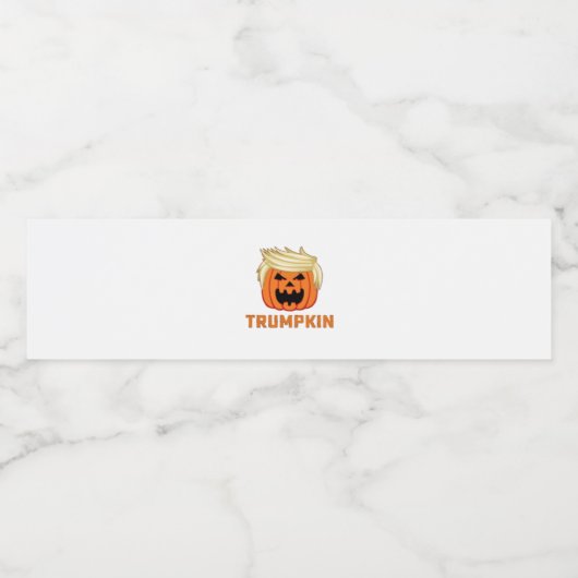 Trumpkin - Funny Parody Slogan Wasserflaschenetikett (Einzelnes Label)