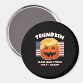 Trumpkin Funny Pumpkin Pie Pun Usa Liberals Hallow Magnet (Vorderseite/Rückseite)