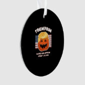 Trumpkin Funny Pumpkin Pie Pun Usa Liberals Hallow Ornament (Vorderseite)