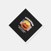 Trumpkin Funny Pumpkin Pie Pun Usa Liberals Hallow Serviette (Ecke)