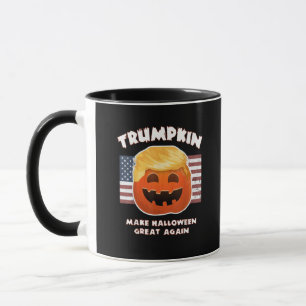 Trumpkin Funny Pumpkin Pie Pun Usa Liberals Hallow Tasse