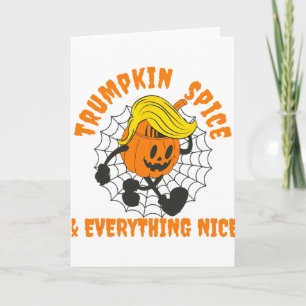 Trumpkin Gewürz und alles Schöne, Halloween Trum Karte