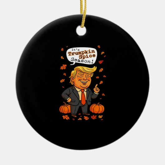 Trumpkin Gewürzsaison Classic Keramik Ornament (Vorne)
