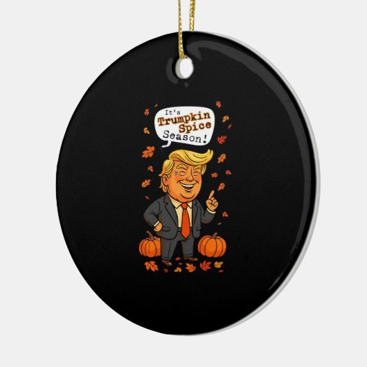 Trumpkin Gewürzsaison Classic Keramik Ornament (Links)