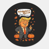 Trumpkin Gewürzsaison Classic Runder Aufkleber (Vorderseite)