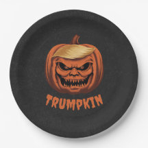 Trumpkin - Grinning Donald Trump Halloween Pumpkin