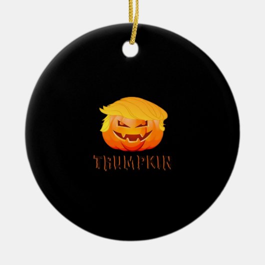 Trumpkin Halloween Classic Keramik Ornament (Vorne)