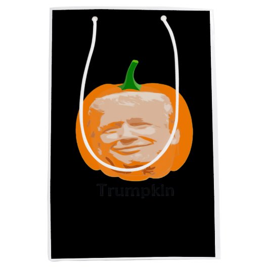 Trumpkin Halloween Classic Mittlere Geschenktüte (Vorderseite)