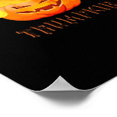 Trumpkin Halloween Classic Poster (Ecke)