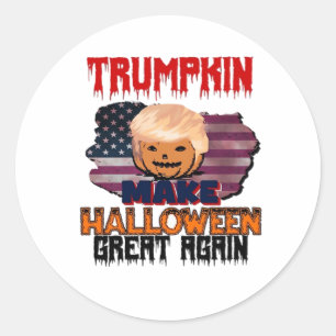 Trumpkin Halloween Classic Runder Aufkleber